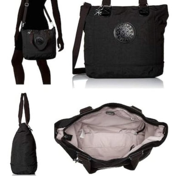 Kipling TM5500 Shopper Black Combo Tote Handbag - Picture 1 of 5